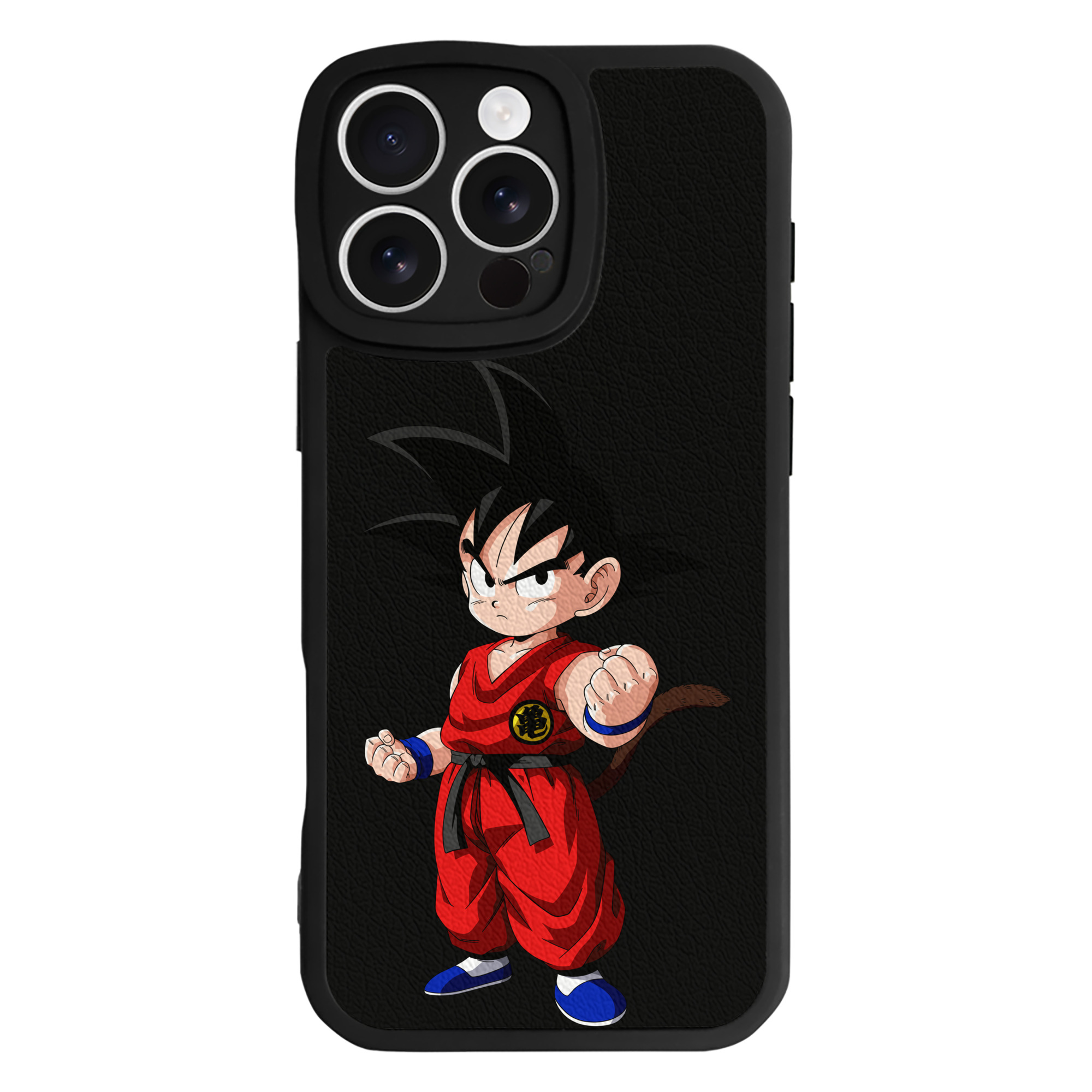 （画像用） ドラゴンボール 孫悟空（そん ごくう）Son Goku カカロット DRAGON BALL Kakarotto 【iPhone 16シリーズ対応】シリコンスマホケース（レザー調） 材質：シリコン